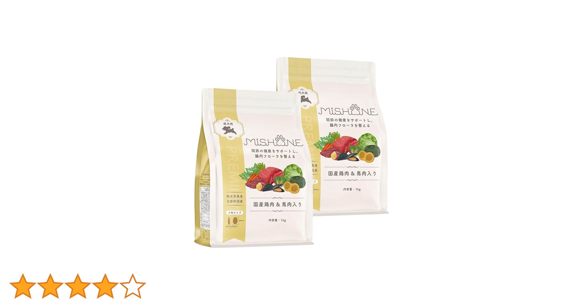 ミシュワン 成犬用ドッグフード （国産鶏肉＆馬肉入り） 1kg 2袋入り Amazon.co.jp: ミシュワン ドックフード 成犬用(国産鶏肉＆馬肉